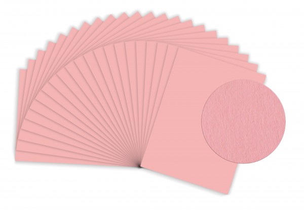 MySumico Fotokarton - 300g/m² - DIN A4-5 Bogen - rosa - für Kindergärten und Schulen - zum Basteln,