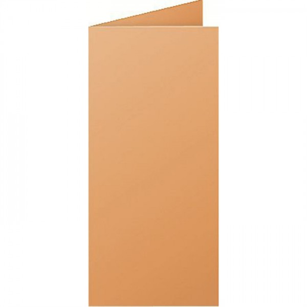 STAPLES® Grußkarte Doppelkarte, bedruckbar, Klappkarte, DL, clementine (25 Stück)
