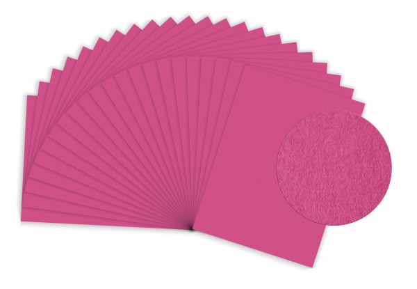 MySumico Bastelkarton - 220g/m² - DIN A2 - 50 Bogen - pink - für Kindergärten und Schulen - zum Bast