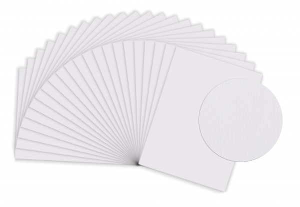 MySumico Tonzeichenpapier - 130g/m² - DIN A4-50 Bogen - weiss - für Kindergärten und Schulen - zum B