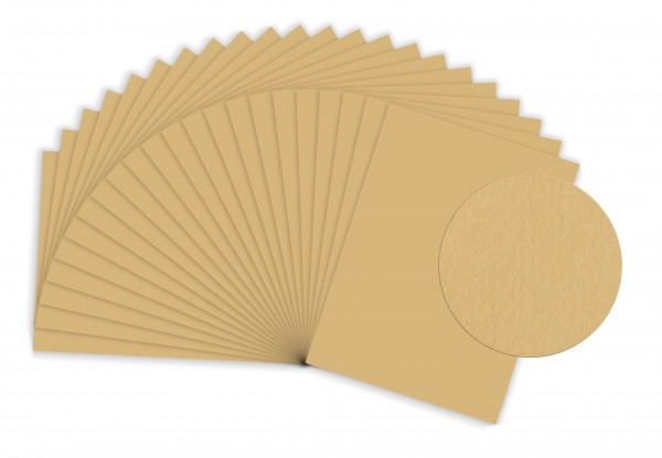 MySumico Tonzeichenpapier - 130g/m² - DIN A4-100 Bogen - chamois - für Kindergärten und Schulen - zu