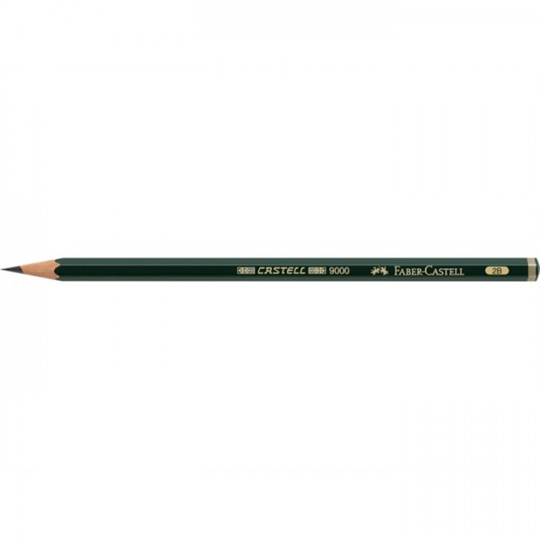 FABER-CASTELL Bleistift CASTELL® 9000, sechseckig, 2B (12 Stück)