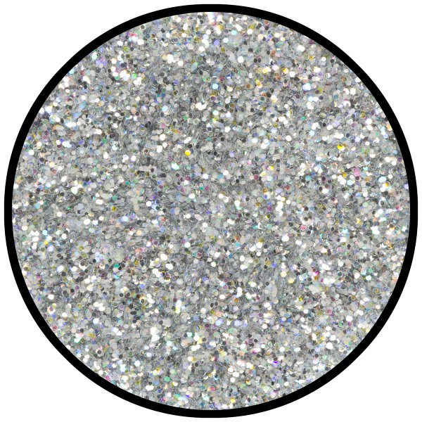 Streuglitzer Silber-Juwel (mittel) holographisch 6g