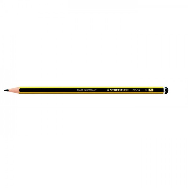 STAEDTLER® Bleistift Noris®, sechseckig, B, Schaftfarbe: schwarz/gelb (1 Stück)