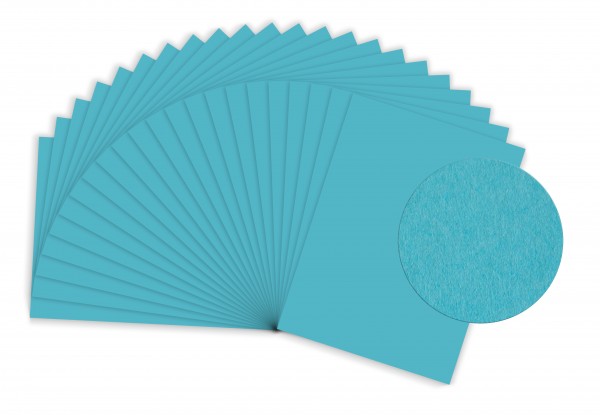 MySumico Tonzeichenpapier - 130g/m² - 50x70 cm - 10 Bogen - himmelblau - für Kindergärten und Schule