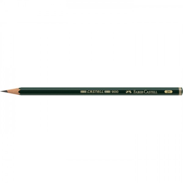 FABER-CASTELL Bleistift CASTELL® 9000, sechseckig, 2H (12 Stück)