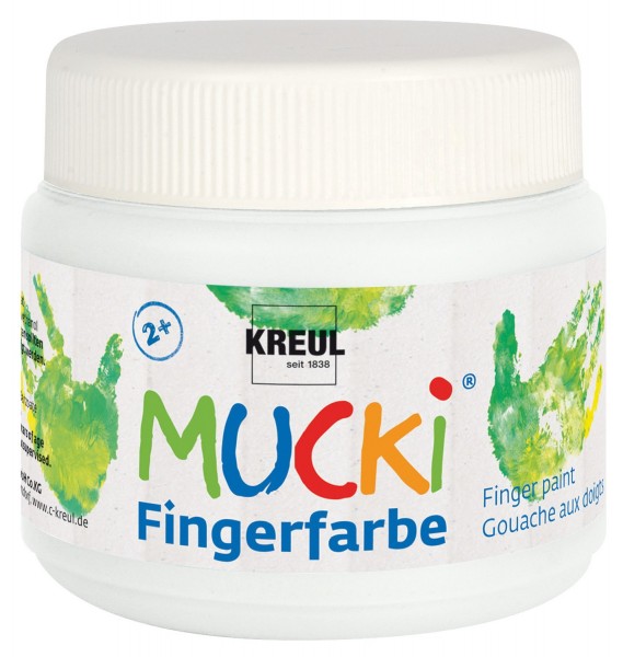 Kreul 23101 Mucki Fingermalfarbe 150ml weiss