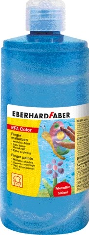 Eberhard Faber Fingermalfarbe 500ml pearl- blau