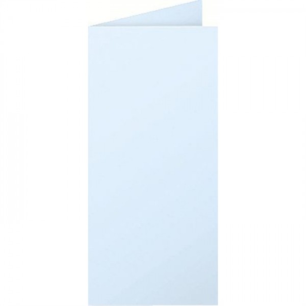 STAPLES® Grußkarte Doppelkarte, bedruckbar, Klappkarte, DL, blau (10 Stück)