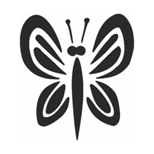 Selbstklebe Schablone - Schmetterling