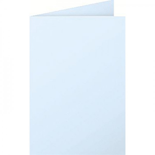 STAPLES® Grußkarte Doppelkarte, bedruckbar, Klappkarte, C6, blau (25 Stück)