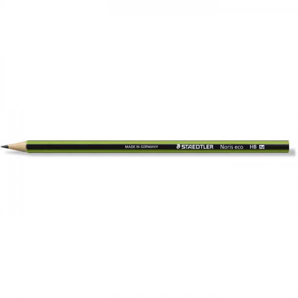 STAEDTLER® Bleistift, Noris eco, HB, Schaftfarbe: schwarz/grün (12 Stück)