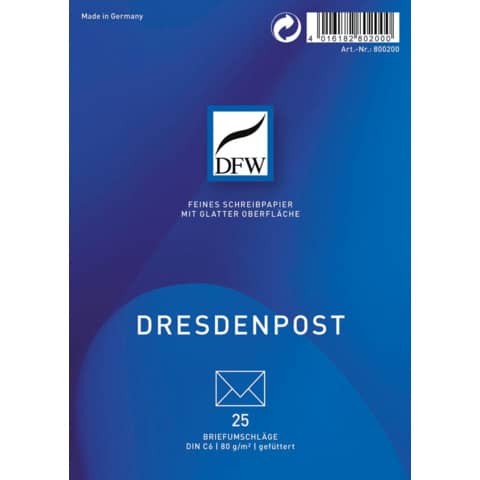 Briefumschlag C6 Dresden Post