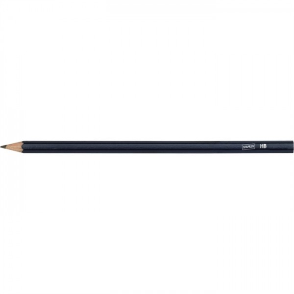 STAPLES® Bleistift, sechseckig, HB, Schaftfarbe: blau (6 Stück)