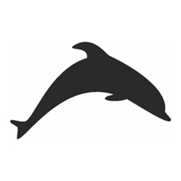 Selbstklebe Schablone - Delphin
